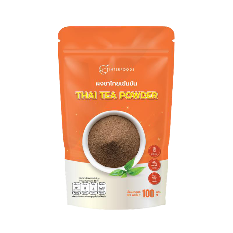 ผงชาไทยเข้มข้น หอมแรง สีเข้มชัด 100 กรัม (Thai Tea Powder 100%)
